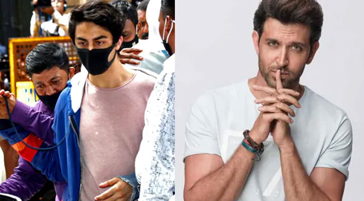 আরিয়ানকে ‘শান্ত’ ও ‘স্তব্ধ’ থাকার পরামর্শ দিয়েছেন হৃত্বিক