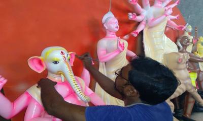 পাবনায় ৩৪৬ মণ্ডপে দুর্গাপূজা