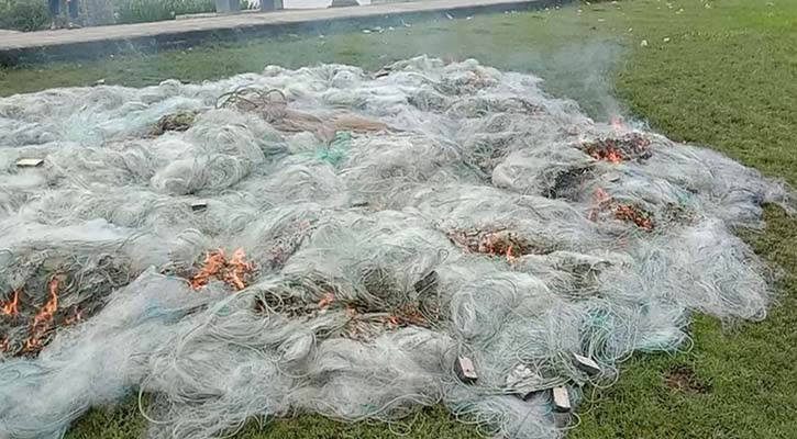 ৩ কোটি টাকার জাল ধ্বংস