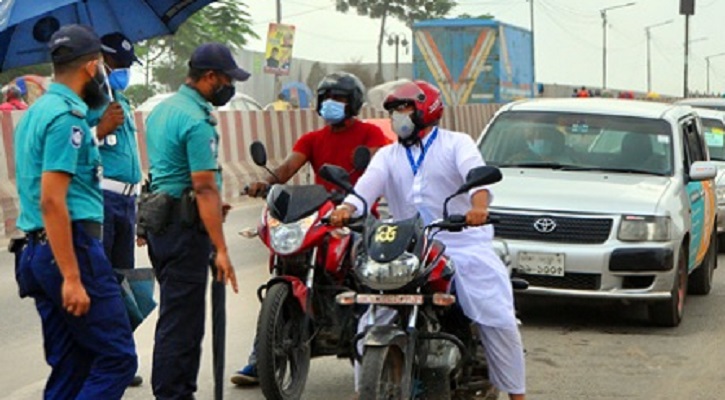 বিধিনিষেধের ১৯ দিনে গ্রেপ্তার সাড়ে ৭ হাজার