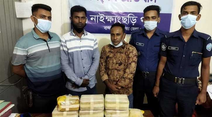 নাইক্ষ্যংছড়িতে ইয়াবাসহ ২ মাদক কারবারি আটক