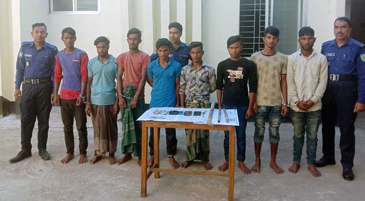 ডাকাতির প্রস্তুতিকালে গ্রেপ্তার ৮