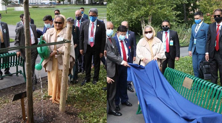 জাতিসংঘ সদর দপ্তরে বৃক্ষরোপণ ‘ঐতিহাসিক ঘটনা’