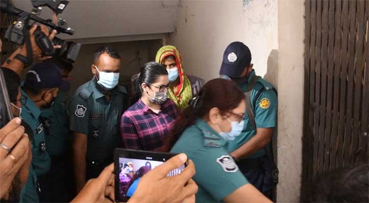 কারাগারে ১৪ দিনের কোয়ারেন্টিনে পরীমনি