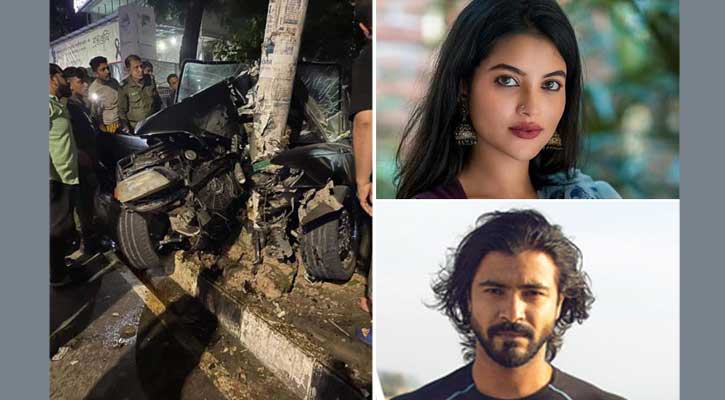 সড়ক দুর্ঘটনায় রাজ-তুষিসহ আহত ৫