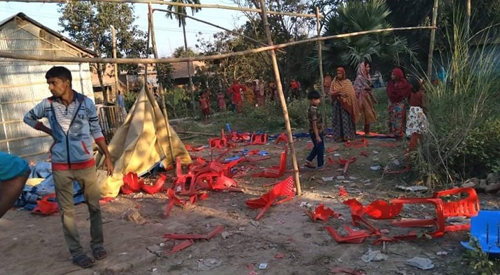 নৌকা-বিদ্রোহী প্রার্থীদের সংঘর্ষ,  আহত ১০
