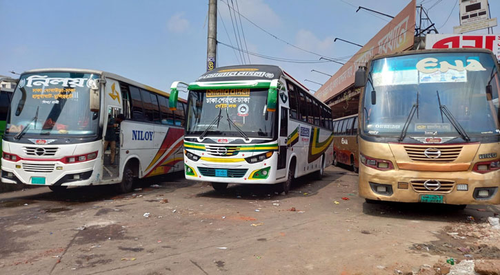 দূরপাল্লার বাসে যাত্রী সংকট, খরচ নিয়ে চিন্তা চালকদের