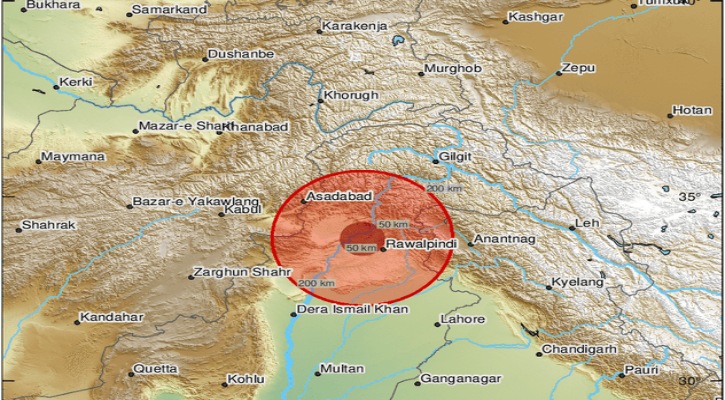 পাকিস্তানে শক্তিশালী ভূমিকম্পের আঘাত, মৃদু কম্পন ভারত-আফগানিস্তানেও