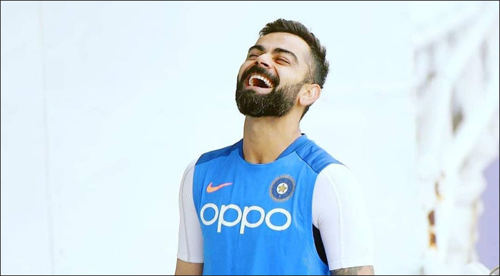 টুইটারে ৫০ মিলিয়ন ফলোয়ার কোহলির