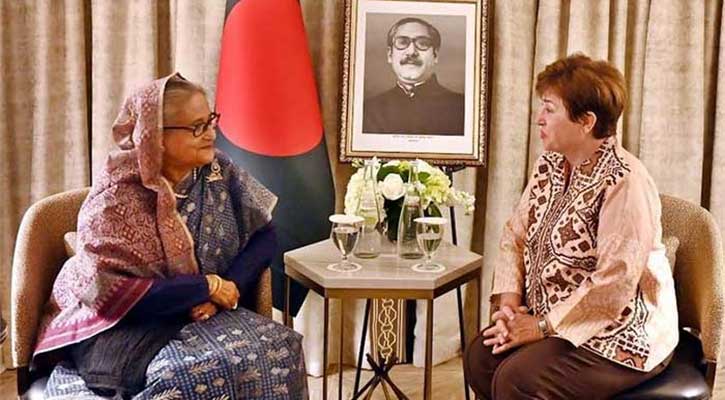 প্রধানমন্ত্রীর সঙ্গে আইএমএফ প্রধানের সাক্ষাৎ