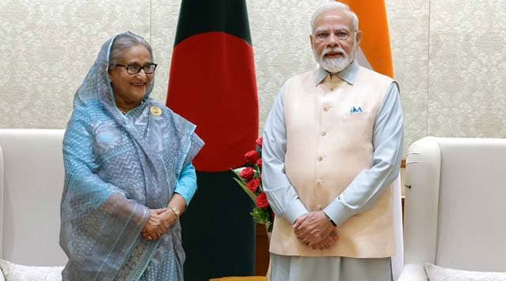 উত্তর-পূর্বাঞ্চলে শান্তি বজায় রাখায় শেখ হাসিনার প্রশংসায় মোদি