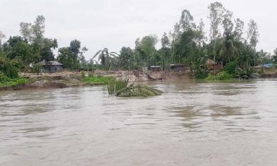 যমুনার পানি বিপৎসীমা ছুঁইছুঁই