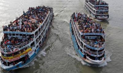 নৌপথে ঢাকা ছাড়বেন ৩০ লাখ মানুষ