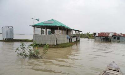 কুড়িগ্রামে ফের বাড়ছে পানি, বন্যার শঙ্কা