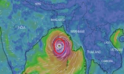 মোখার কেন্দ্রে বাতাসের গতিবেগ ১৯০ কিলোমিটার