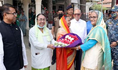 মেহমান হয়ে রাষ্ট্রপতির বাড়িতে প্রধানমন্ত্রী