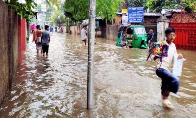 টানা বৃষ্টিতে ডুবল সিলেট