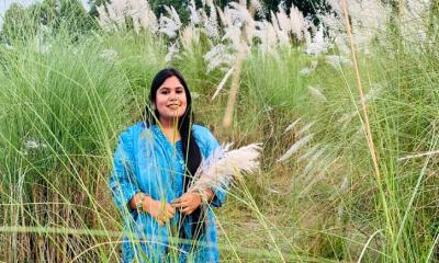 দিগন্তজুড়ে চোখ ধাঁধানো কাশফুল