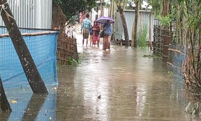 তিস্তার পানি বিপৎসীমা ছুঁই ছুঁই, দুর্ভোগে পাঁচ হাজার পবিরার