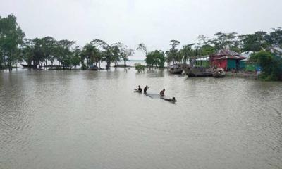 বিপৎসীমার ওপরে বরিশালের ৬ নদীর পানি