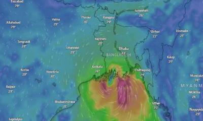 ঘূর্ণিঝড় ‘মিধিলি’র অগ্রভাগ মোংলা-পায়রা অতিক্রম করছে