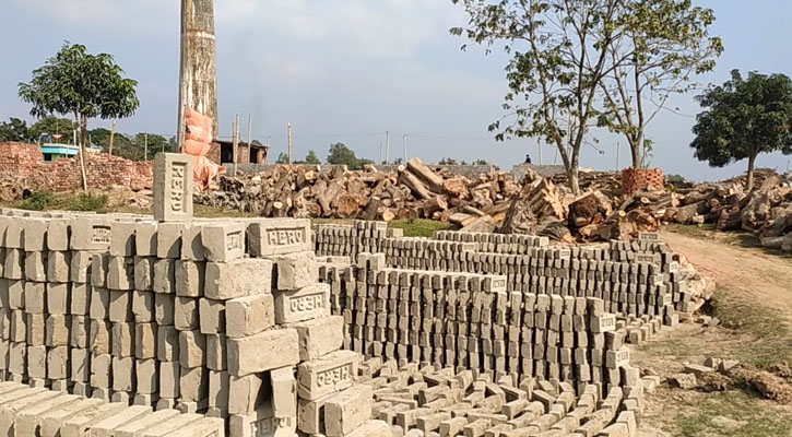 অনুমতি ছাড়াই উচ্ছেদ করা ইটভাটা গড়ে উঠছে