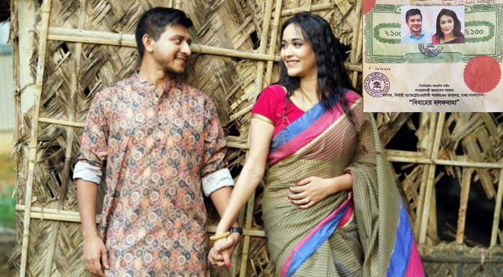মধ্যরাতে বিয়ের হলফনামা প্রকাশ করলেন শামীম
