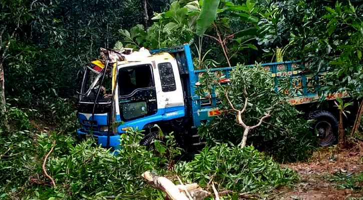 নিয়ন্ত্রণ হারিয়ে ট্রাক খাদে, বৃদ্ধ নিহত