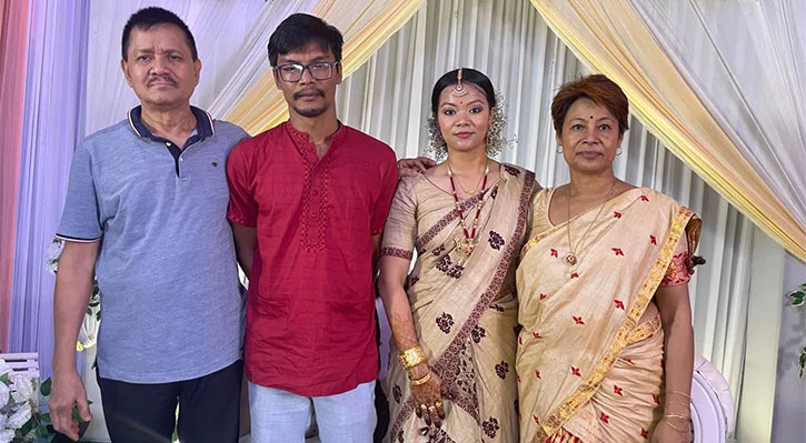 বাংলাদেশি যুবককে বিয়ে করলেন অনুপ চেটিয়ার মেয়ে