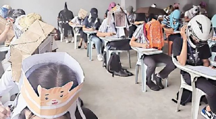 পরীক্ষায় নকল এড়াতে বিচিত্র কৌশল!