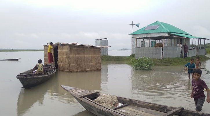 কুড়িগ্রামের ১৬ নদ-নদীতে পানি বৃদ্ধি, নিম্নাঞ্চল প্লাবিত