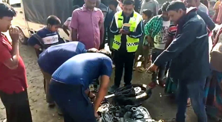 ড্রামট্রাক-মোটরসাইকেল সংঘর্ষে স্কুলছাত্র নিহত