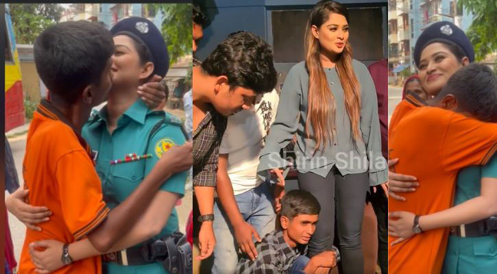 ‘চুমু-কাণ্ডে’ শিলার পায়ে ধরে ক্ষমা চাইলেন সেই ভক্ত