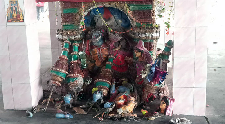 ঠাকুরগাঁওয়ে একাধিক মন্দিরের প্রতিমা ভাঙচুর